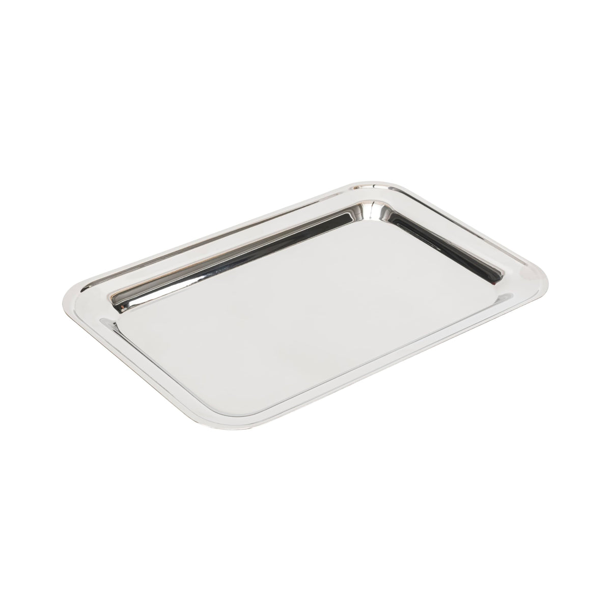 Elegance Silver nickel-plated cash tray 6x9 on counter for streamlined service