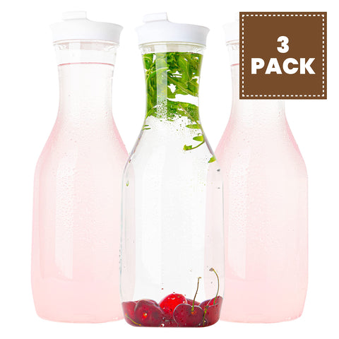 Elegant Disposables BPA-free pitcher, recyclable and ready for everyday use