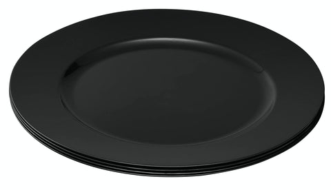 Elegant Disposables reusable-friendly chargers that can be wiped and reused for quick turnover