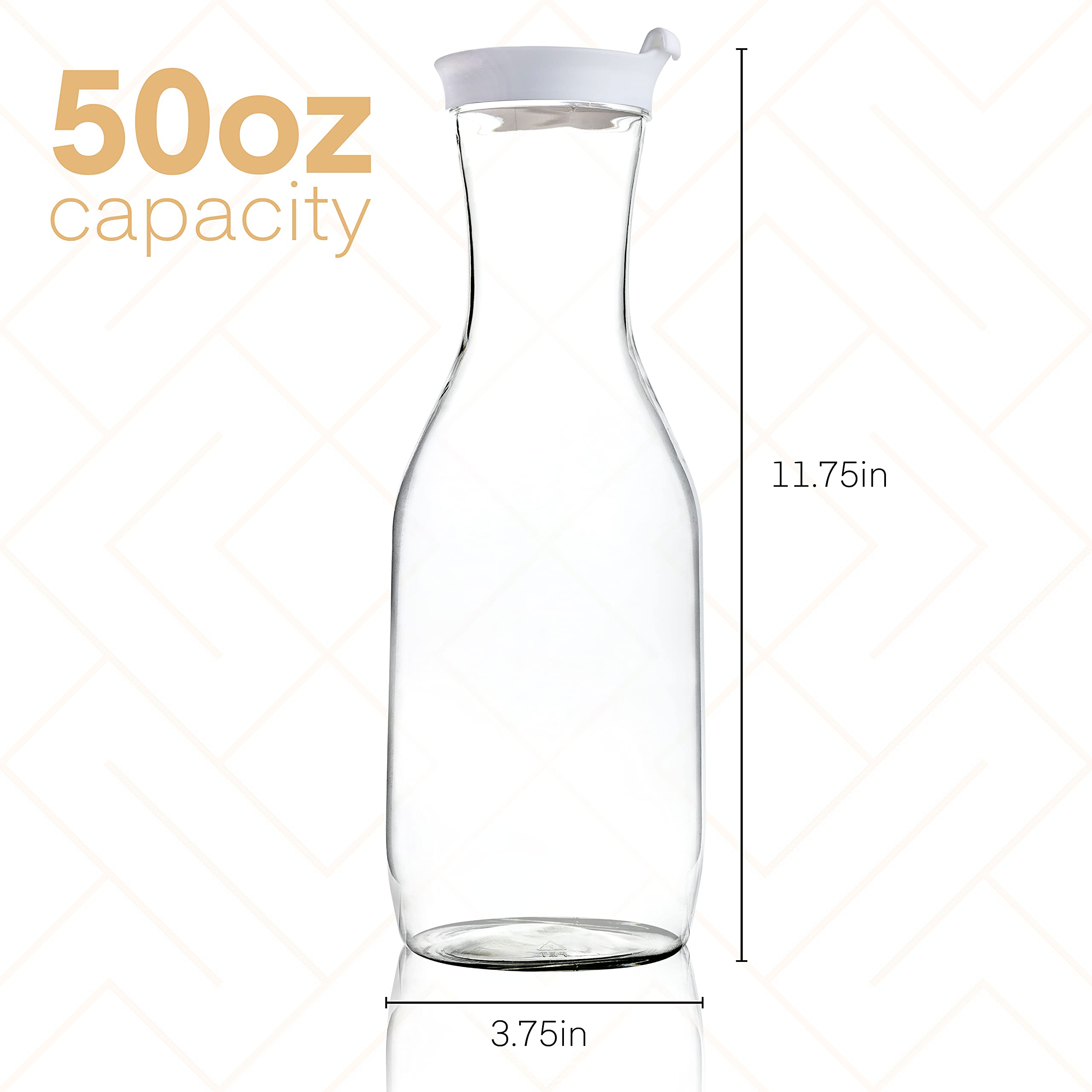 Elegant Disposables wine-decanter-style pitcher for elegant table presentation