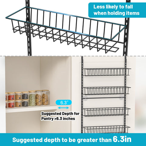 ElegantArray adjustable baskets close-up showing sturdy metal construction