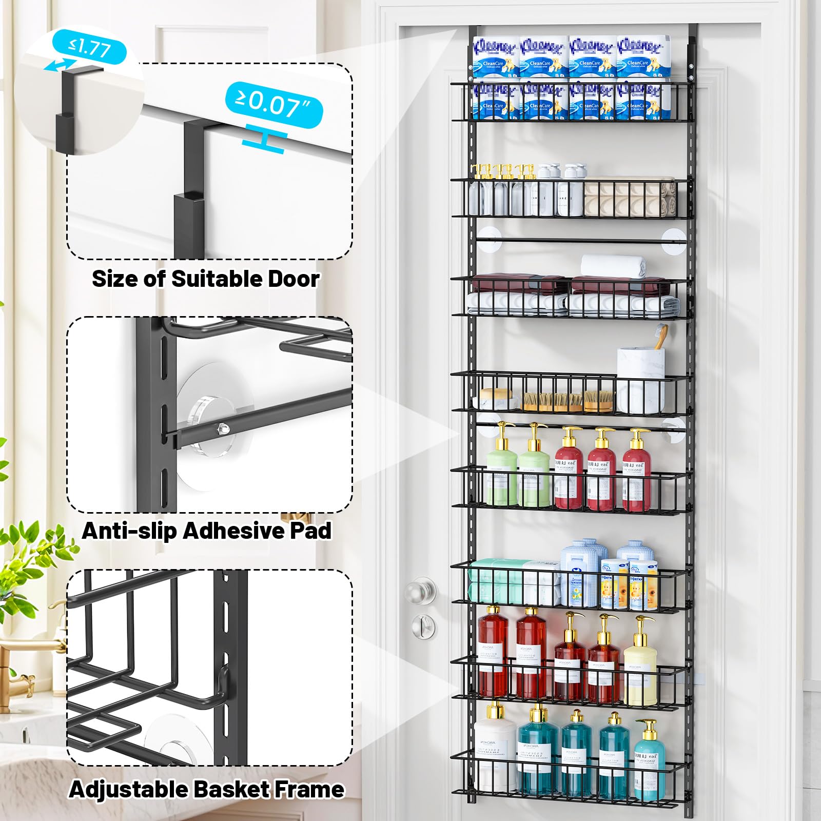 ElegantArray durable metal frame supports heavier pantry items