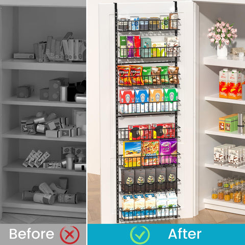 ElegantArray over-the-door spice rack mounted for accessible kitchen spices