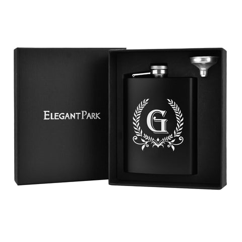 ELEGANTPARK hip flask with funnel included for easy gifting and filling