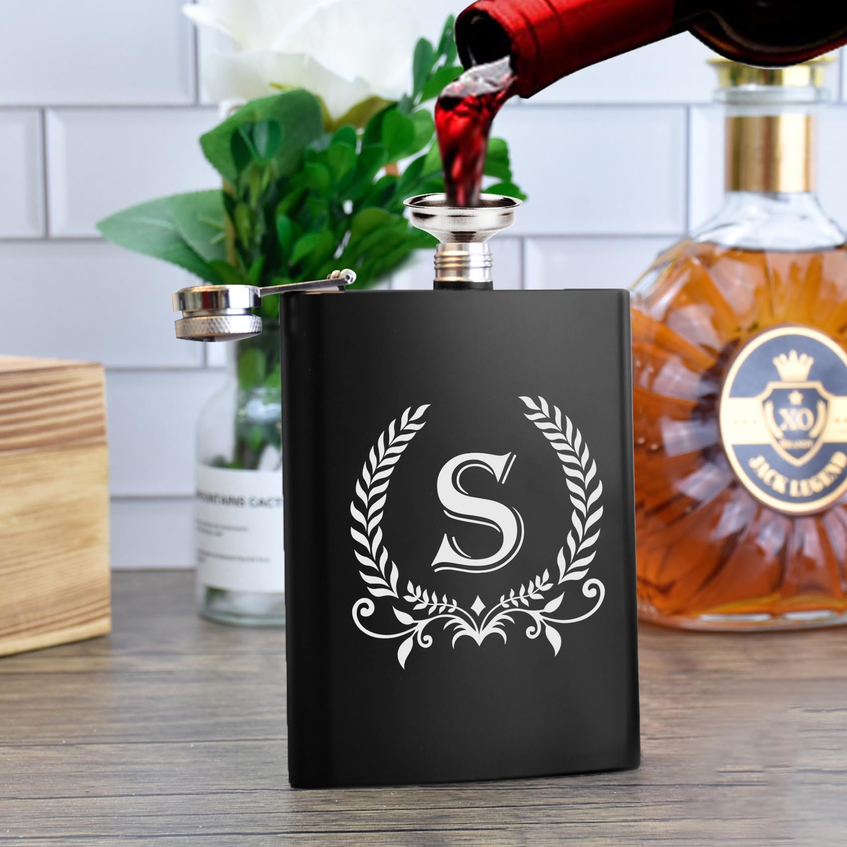 ELEGANTPARK stainless steel flask for durable on-the-go enjoyment.