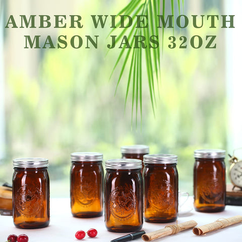 eleganttime amber glass storage for kitchen organization and gifting.