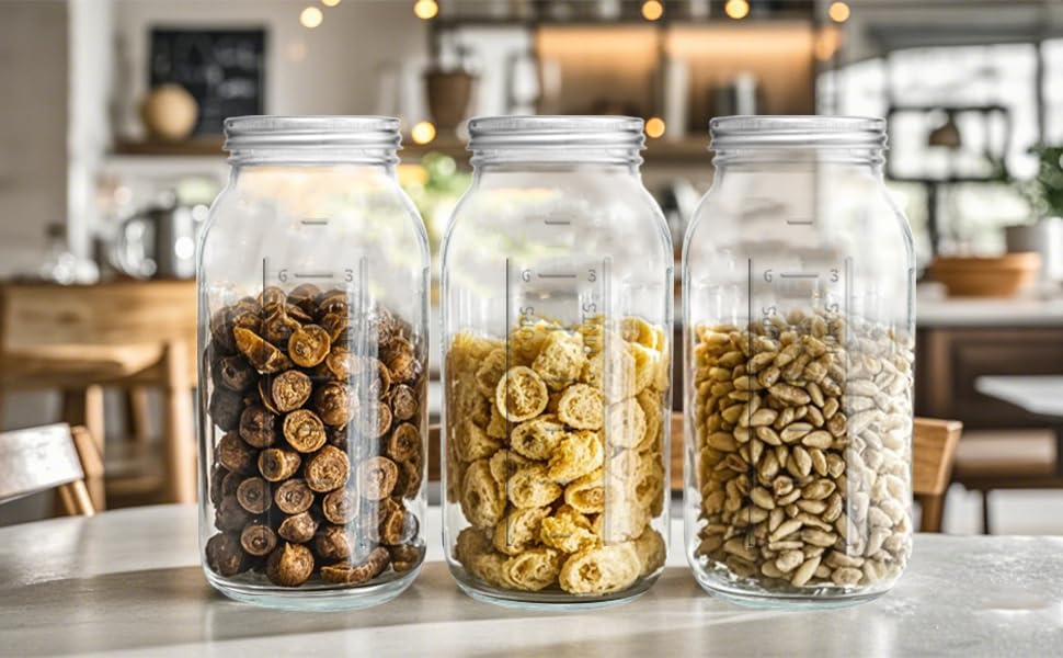 ElegantTime kitchen multi-use jar ready for meal prep and crafts