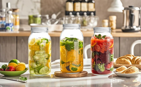 ElegantTime large-capacity preservation jar with bright labels