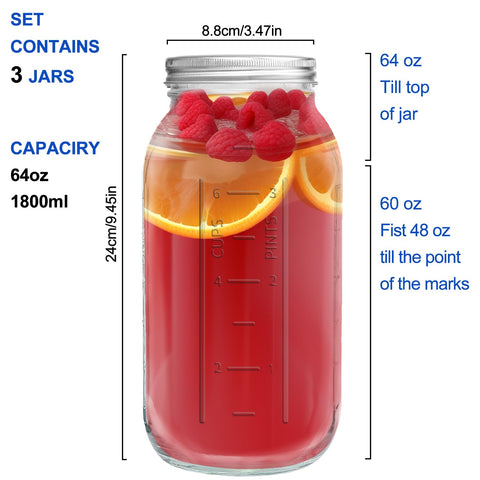 ElegantTime reusable glass storage jar on a pantry shelf