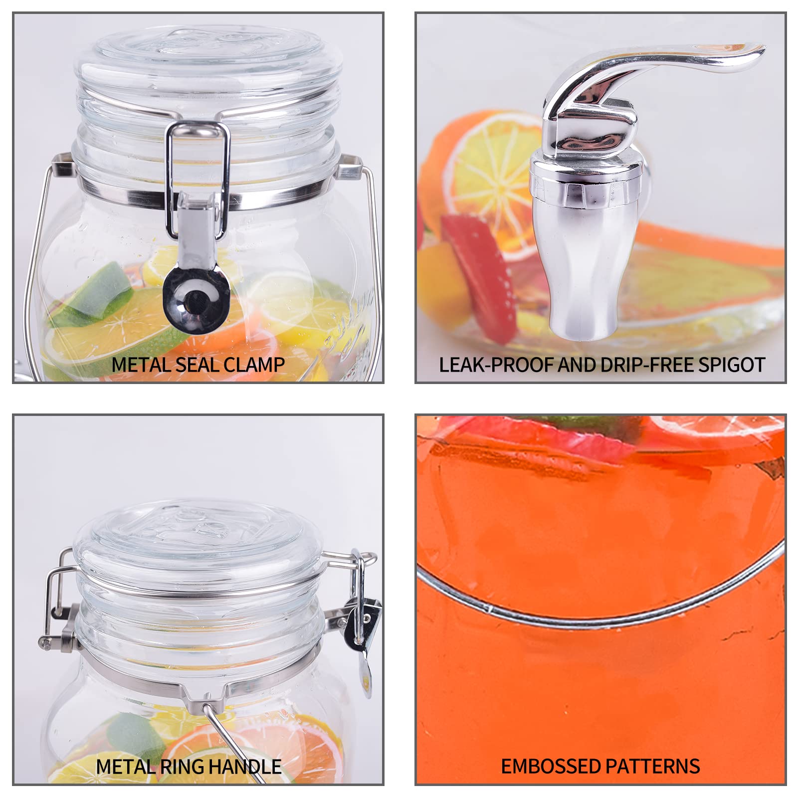 Eleganttime wide-mouth lid with locking mechanism for simple filling