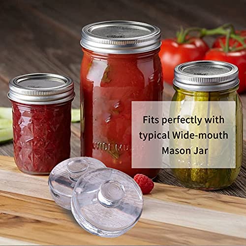 Eleganttime wide-mouth jar-fit weight ensures even coverage during small-batch ferments