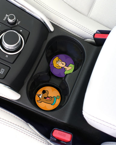 Close-up of Elektroplate Shaggy coaster showing absorbent ceramic surface