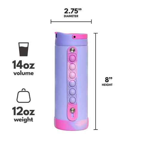 Elemental Iconic kids water bottle leak-proof design prevents spills during activities.
