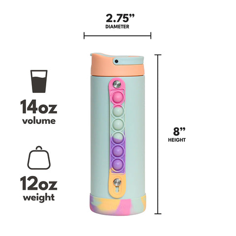 Elemental Iconic Kids Water Bottle mint sorbet color, vivid and versatile