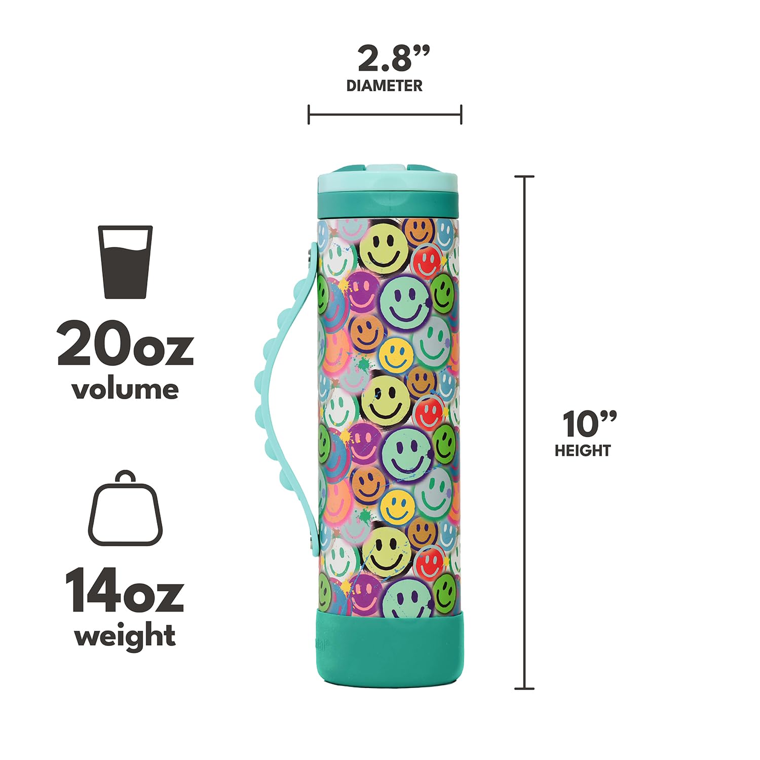 Elemental Iconic Kids Water Bottle available in 30+ colors for everyday style