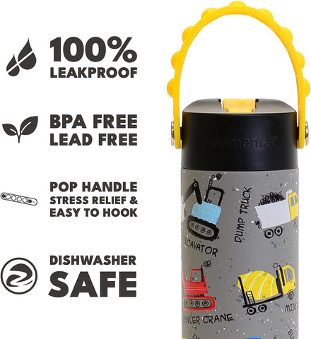 Elemental bottle fits cup holders for active kids on the go