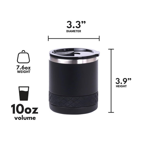 Elemental Recess Tumbler with Tritan lid protects temperature during commuting