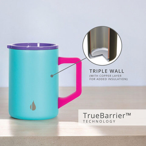 Elemental Summit mug is dishwasher safe for quick cleanup after camping.