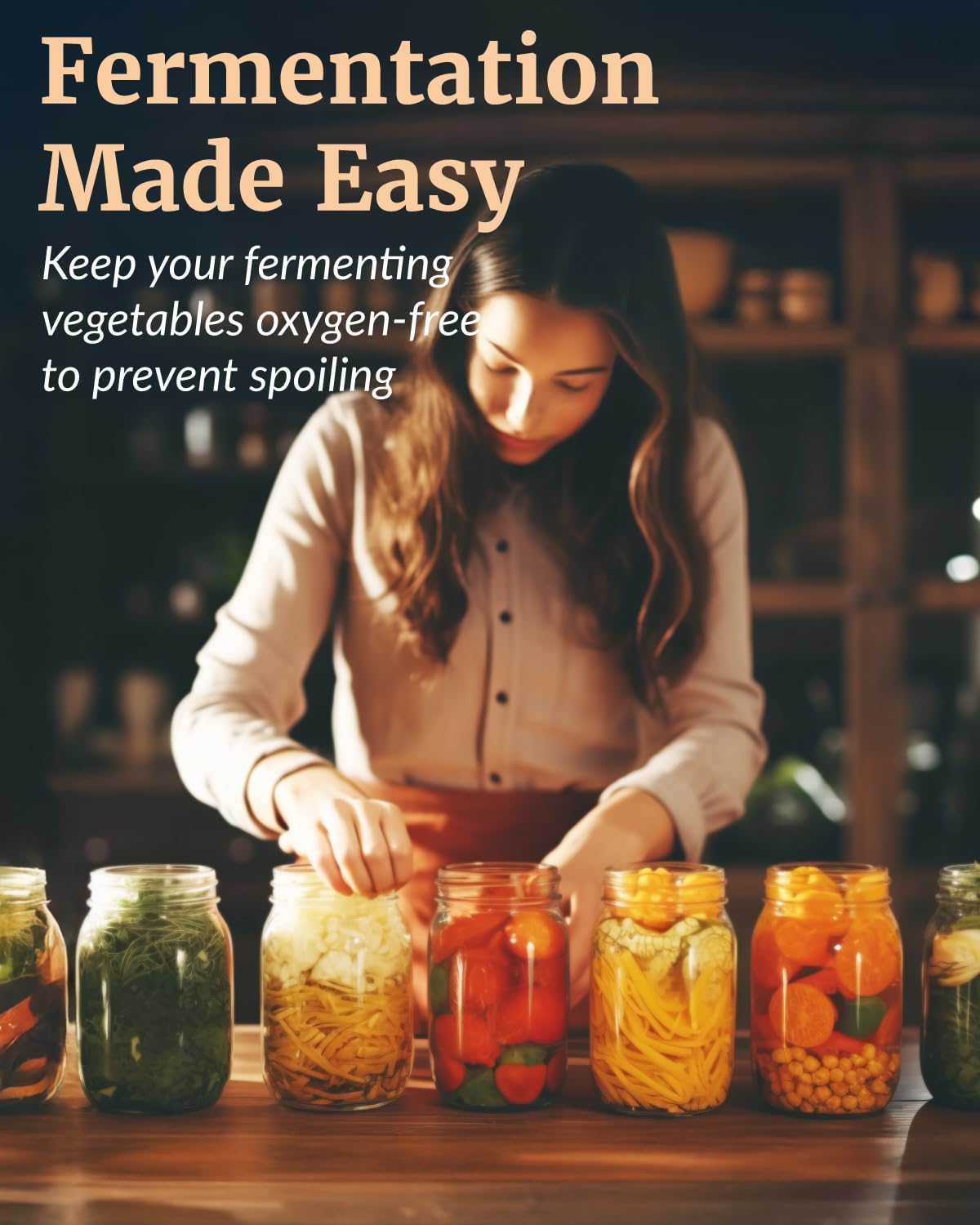 Elementi airlock fermentation kit on a mason jar showing burp-ready design.