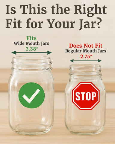 Elementi BPA-free lids fit wide-mouth Ball jars for fresh ferments.