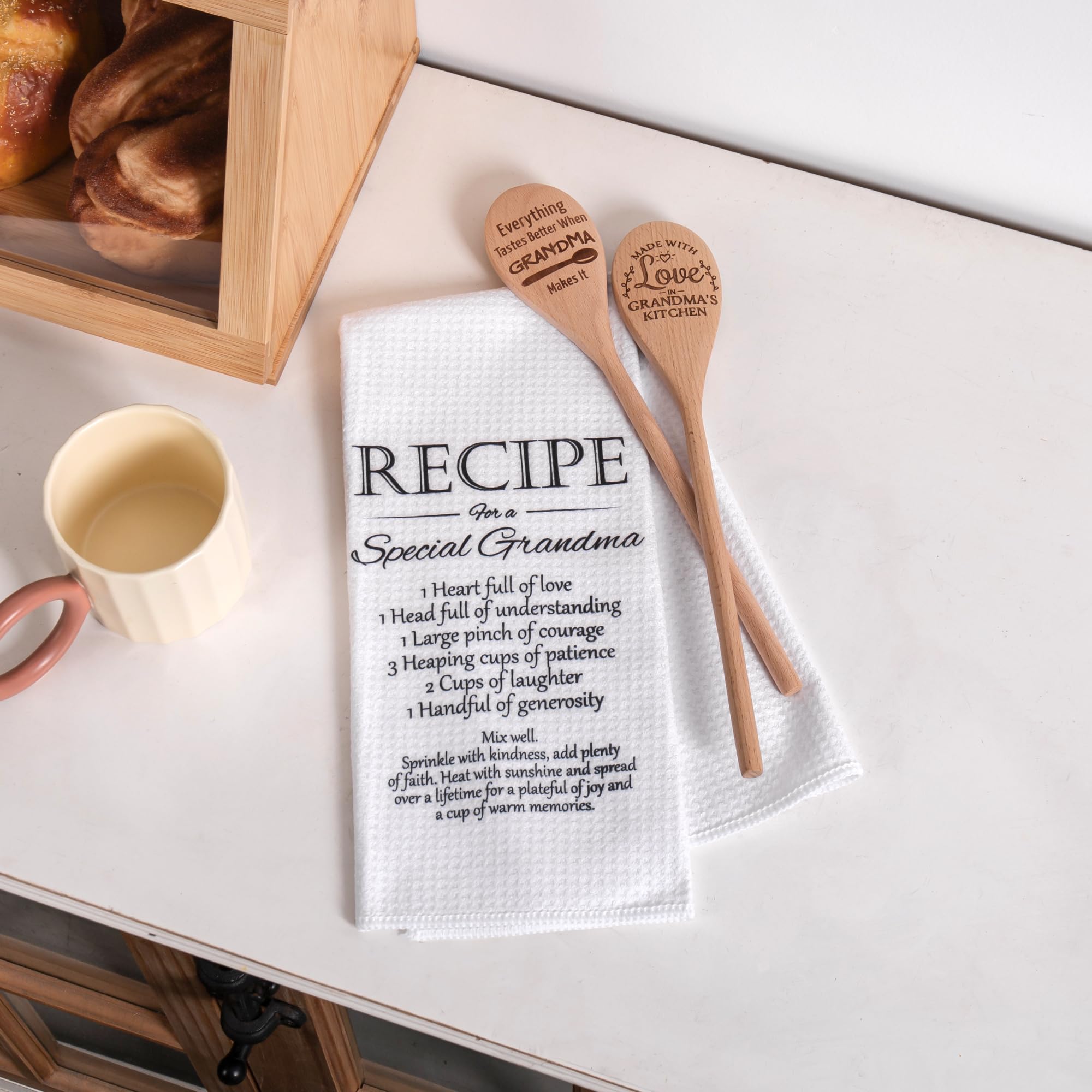 ELEMENU beechwood cooking spoons add warmth to Grandma's kitchen
