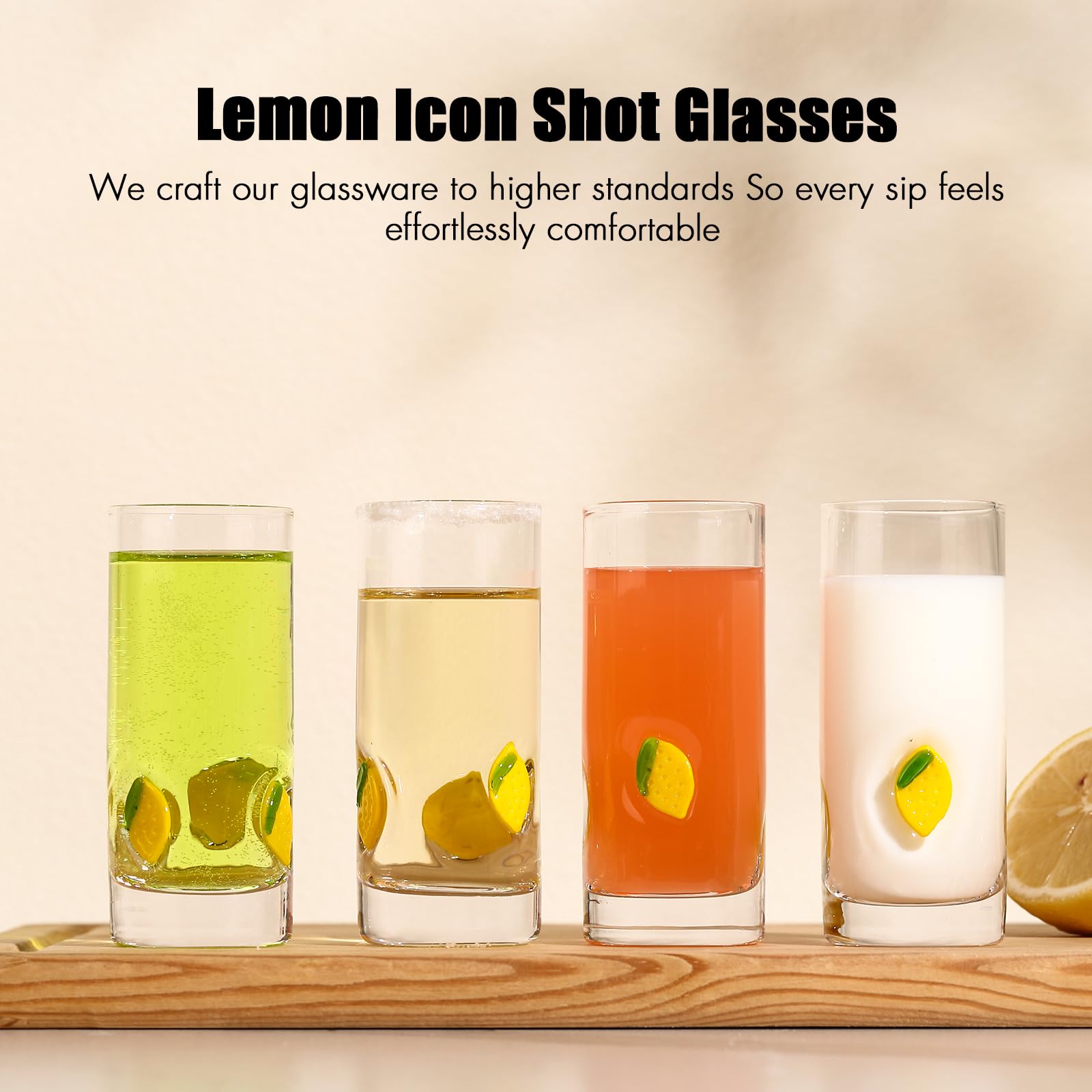 ELERGIFTS heavy-base shot glasses ensure steady pours and durability.