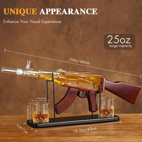 ELERGIFTS set includes two whiskey glasses for sharing and conversation.
