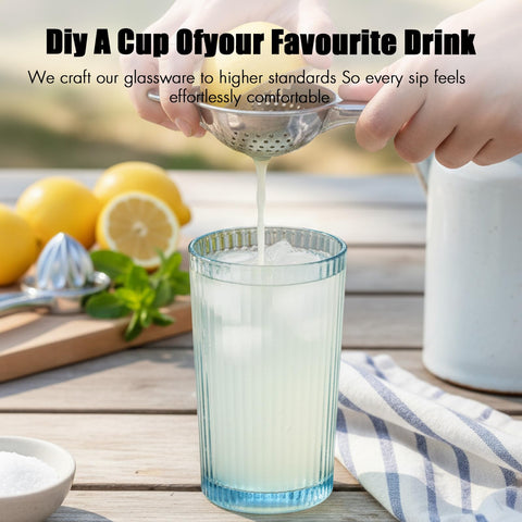 ELERGIFTS versatile cups suitable for beer, juice, coffee, and cocktails.