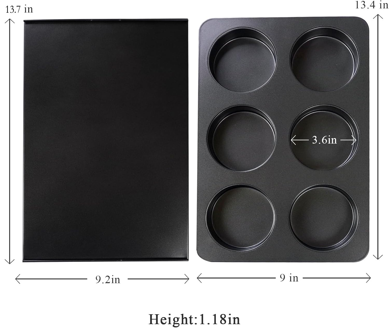 Elesinsoz oven-safe muffin pan handles high-heat baking up to 430°F.