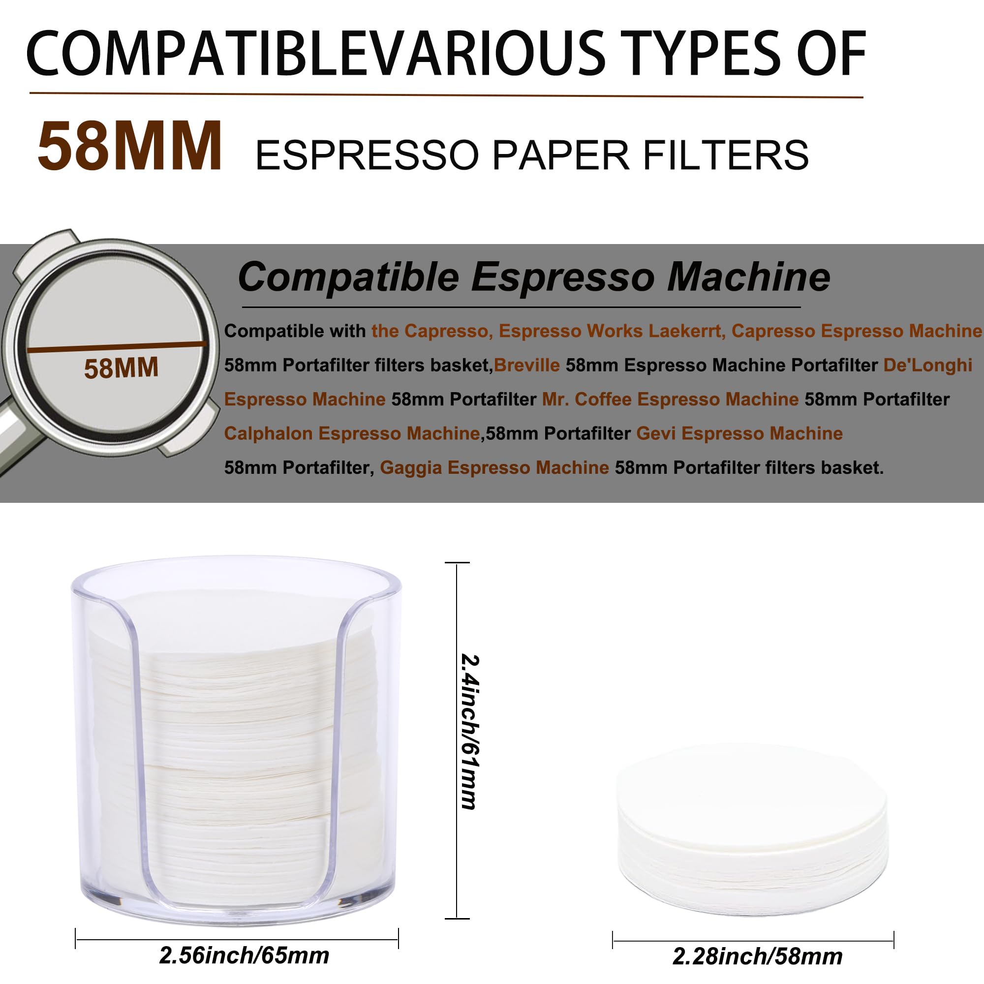 ELESTAB 58mm filter top view displays compact design