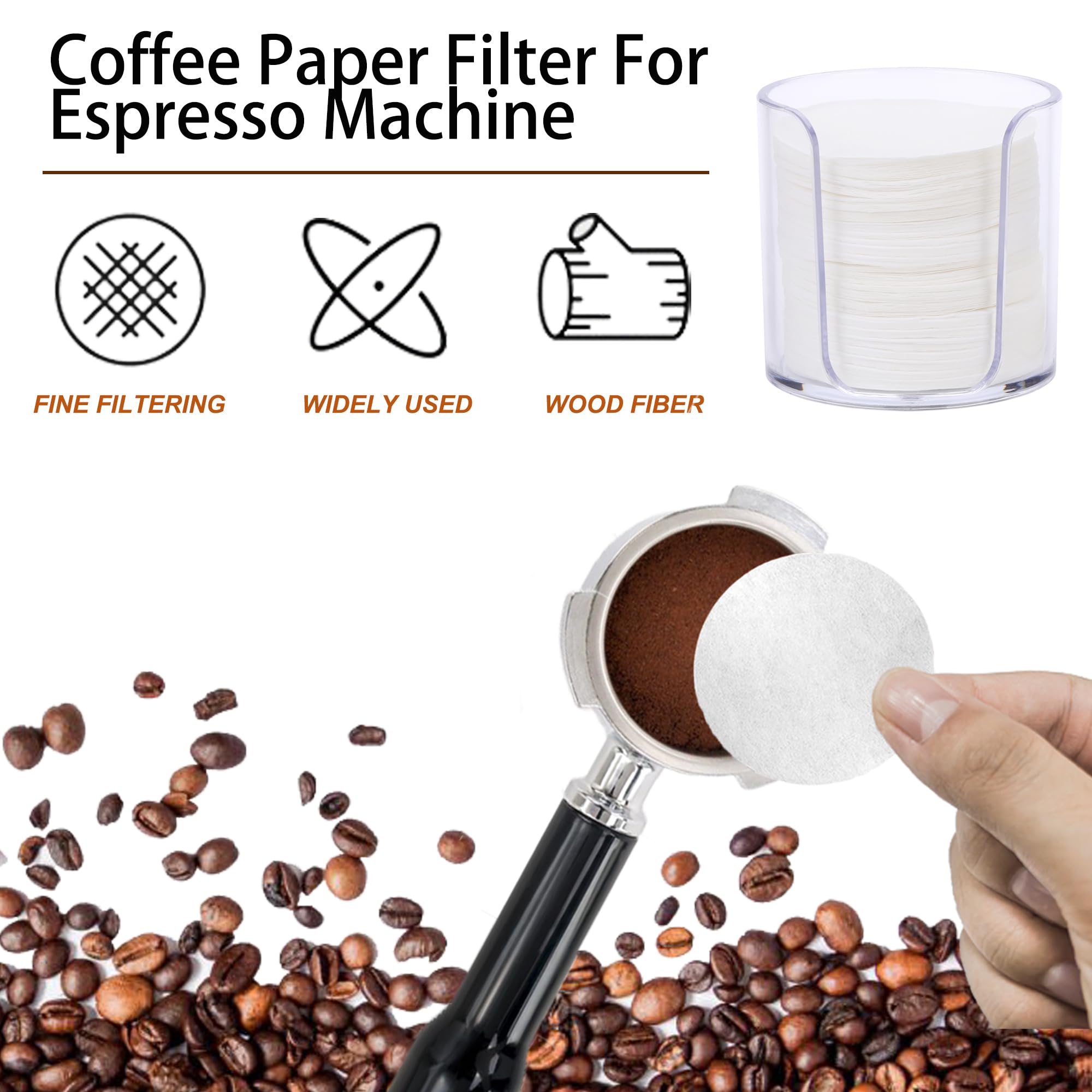 ELESTAB filter storage holder closed for organized espresso prep