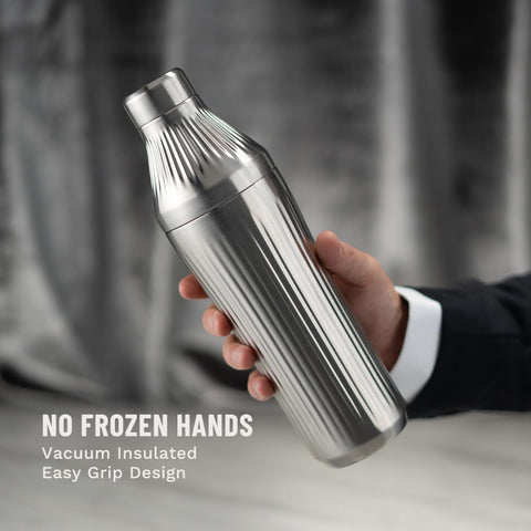 Diamond Edition shaker with precise jigger top for accurate measurements