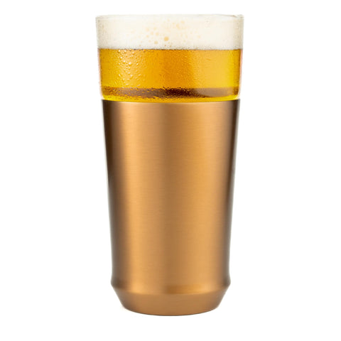 Elevated Craft hybrid base copper 16oz keeps beer cold longer during outdoor sessions.