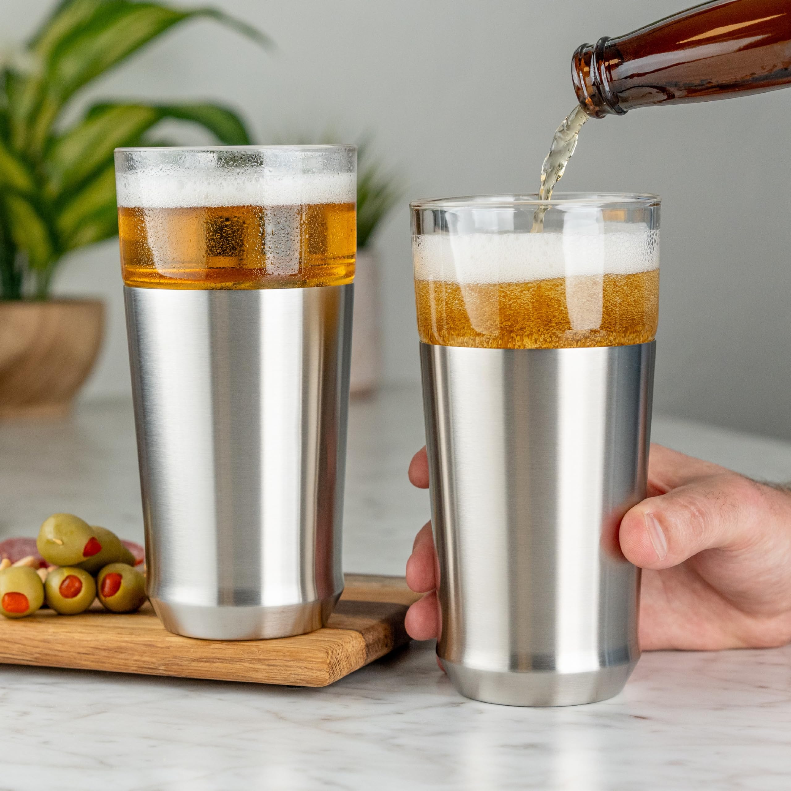Elevated Craft stainless steel base combines durability with style