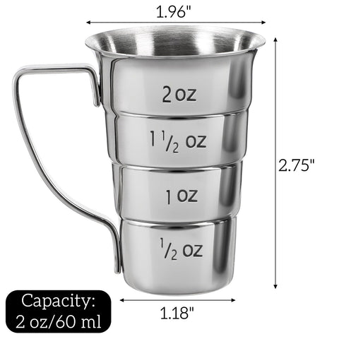 ELFULLY stainless steel 304 jigger set built for long-lasting bar use.