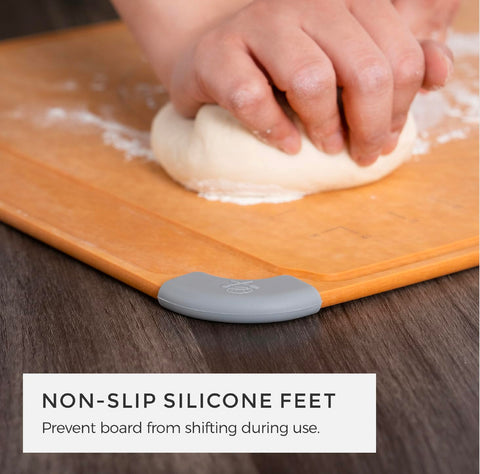 Elihome cutting board with laser-engraved pastry measurements for precision
