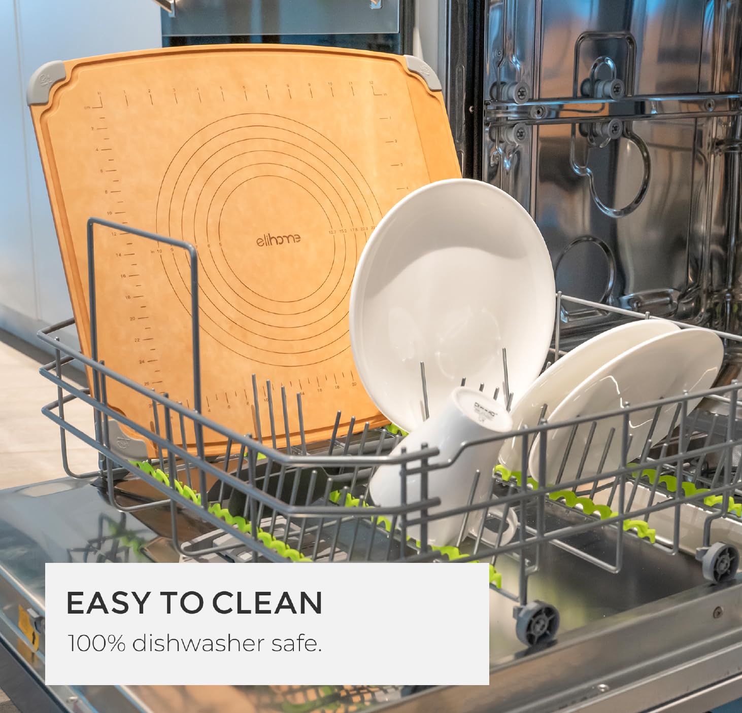 Elihome cutting board non-porous surface resists stains and odors