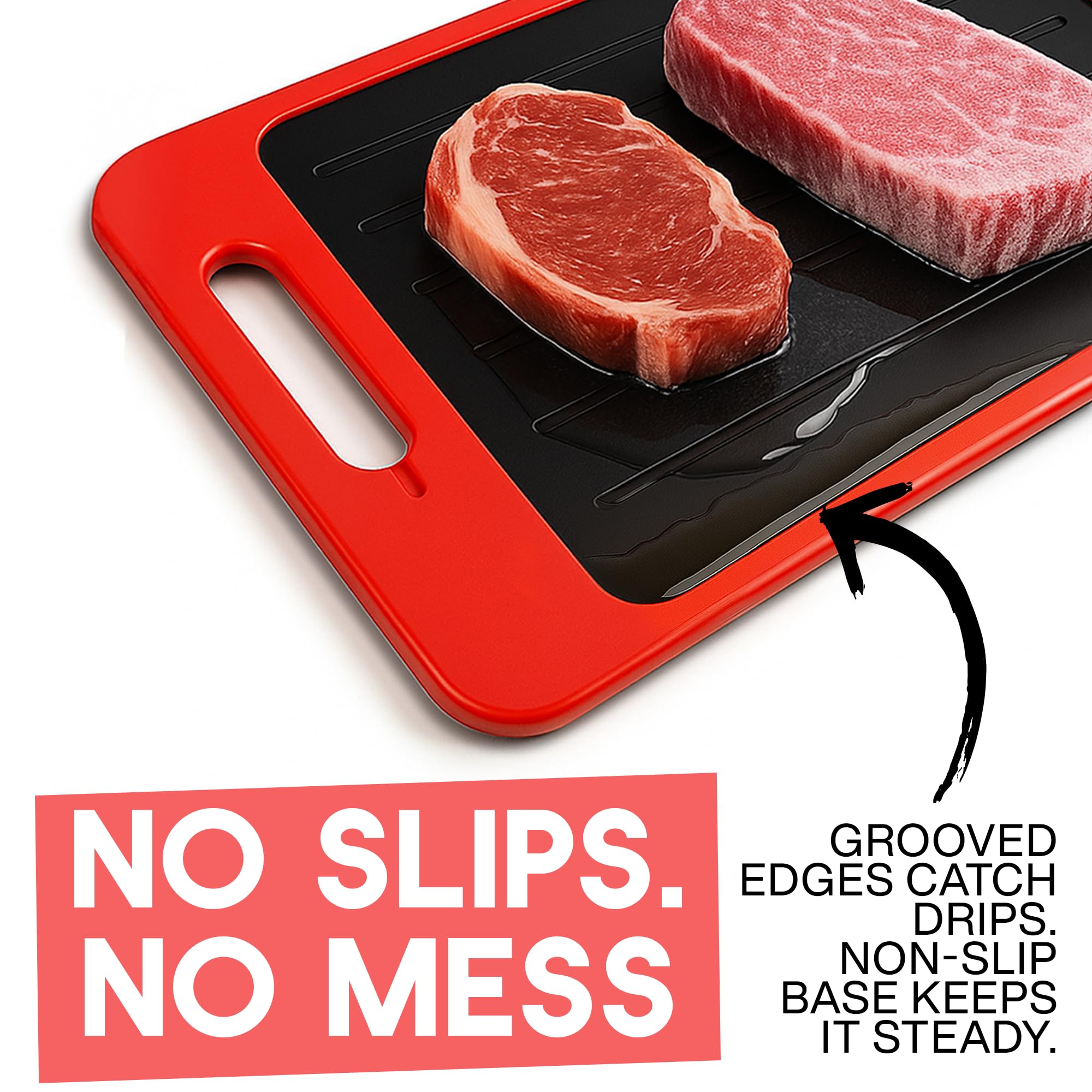 ELIKAI defrosting tray garlic grater adds fresh aroma for fast seasoning.