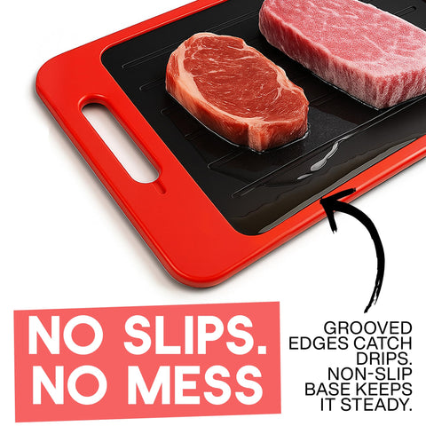 ELIKAI defrosting tray garlic grater adds fresh aroma for fast seasoning.