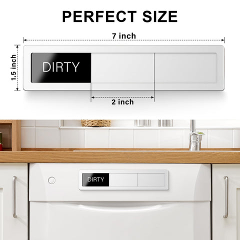 EliteSign sliding sign displays Clean, Dirty, and Running modes at a glance