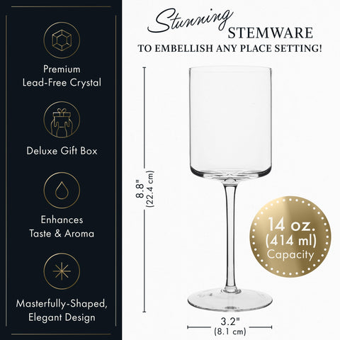 Elixir Glassware gift-packaging wine glasses ideal for housewarming gifts.