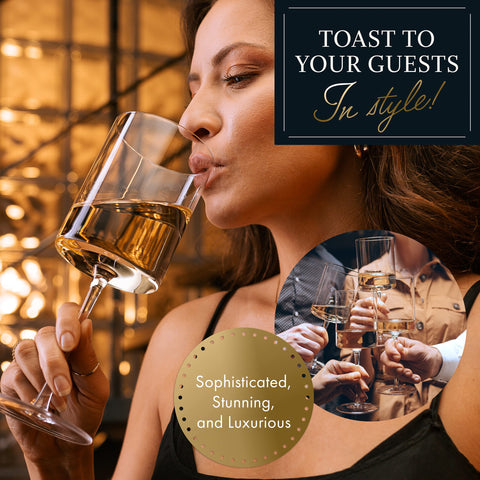 Elixir Glassware versatile wine glasses for home or upscale venues.