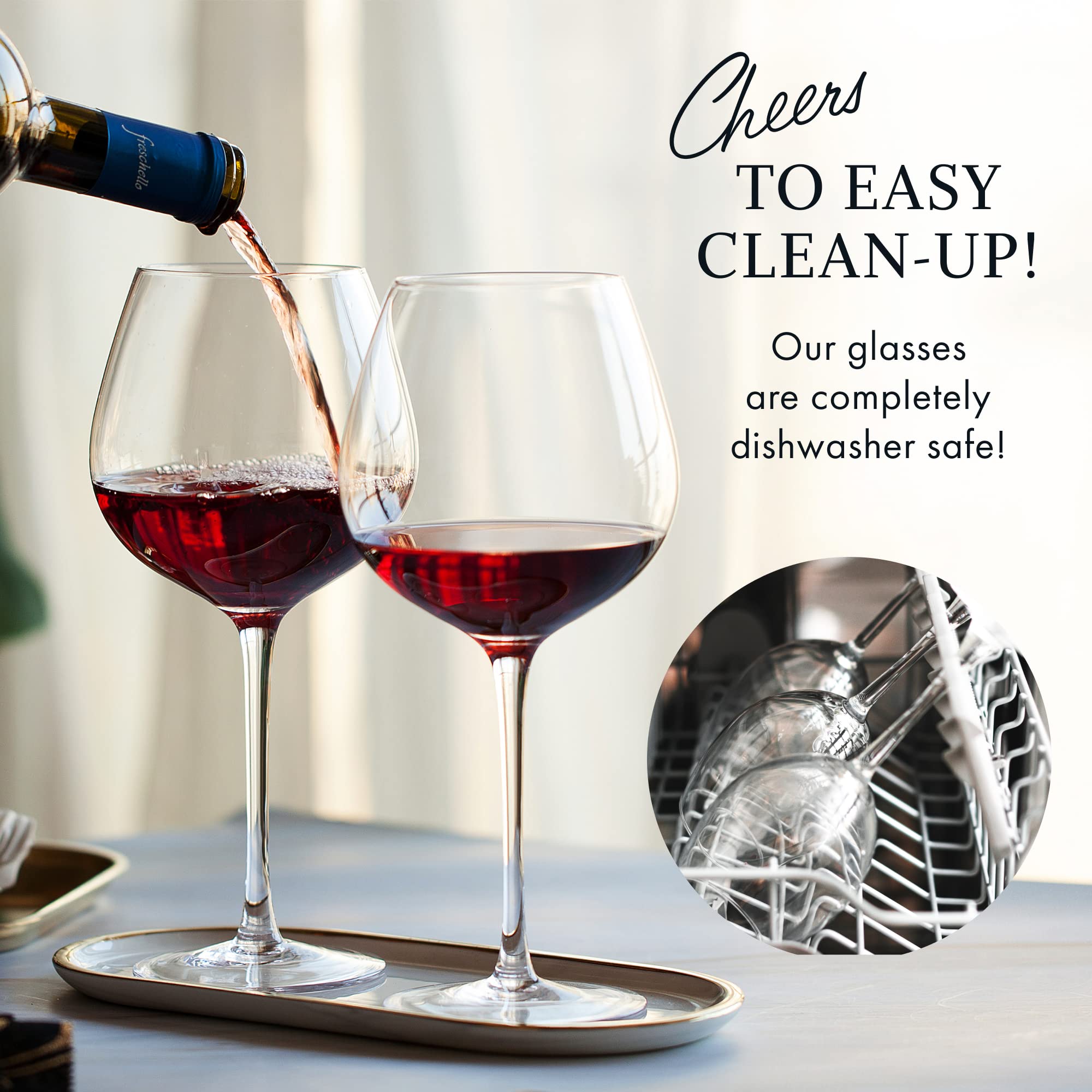 ELIXIR GLASSWARE white wine elliptical shape optimizes aroma release.