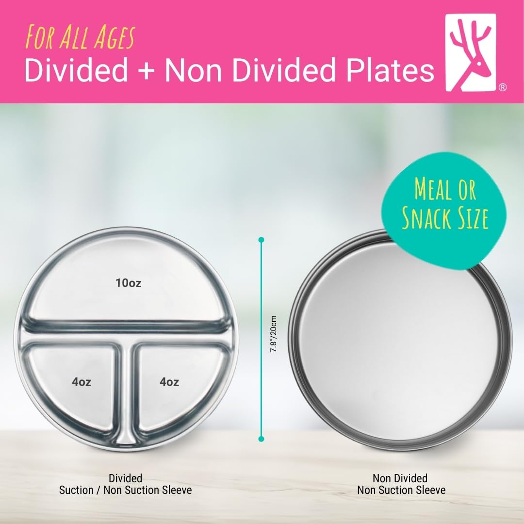 4-pack Elk and Friends plates provide durable, reusable options for everyday dining.