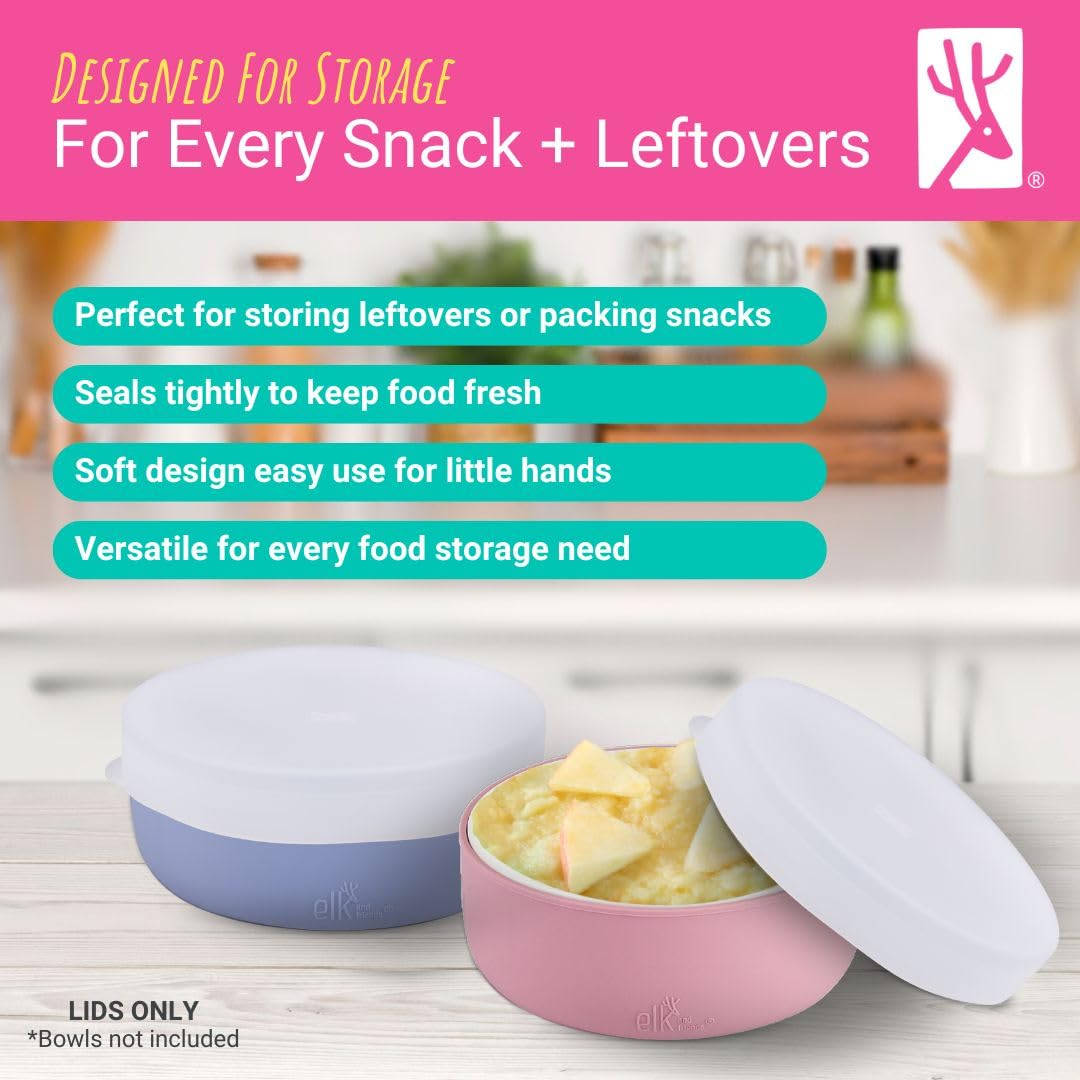 Elk and Friends microwave-safe lids make quick reheats easy and safe