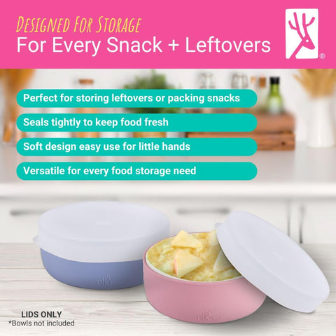 Elk and Friends microwave-safe lids make quick reheats easy and safe