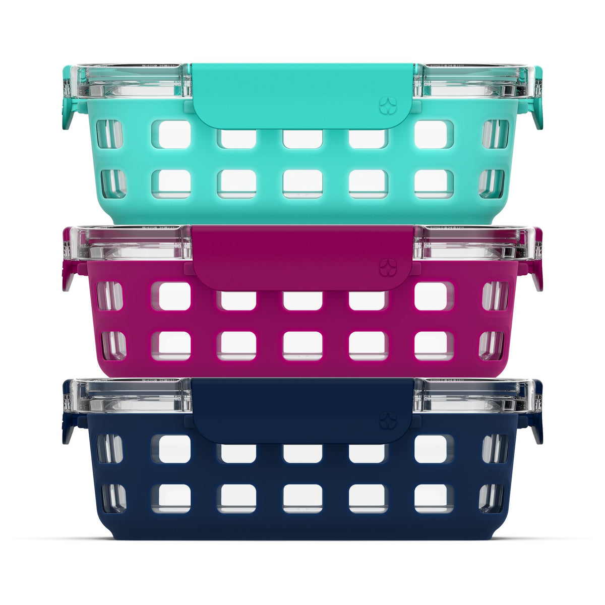 Ello Duraglass 3.4-cup berry container shows contents clearly and resists odors.