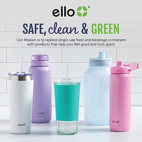 Berry-colored Ello Duraglass adds a vibrant touch to meal prep.