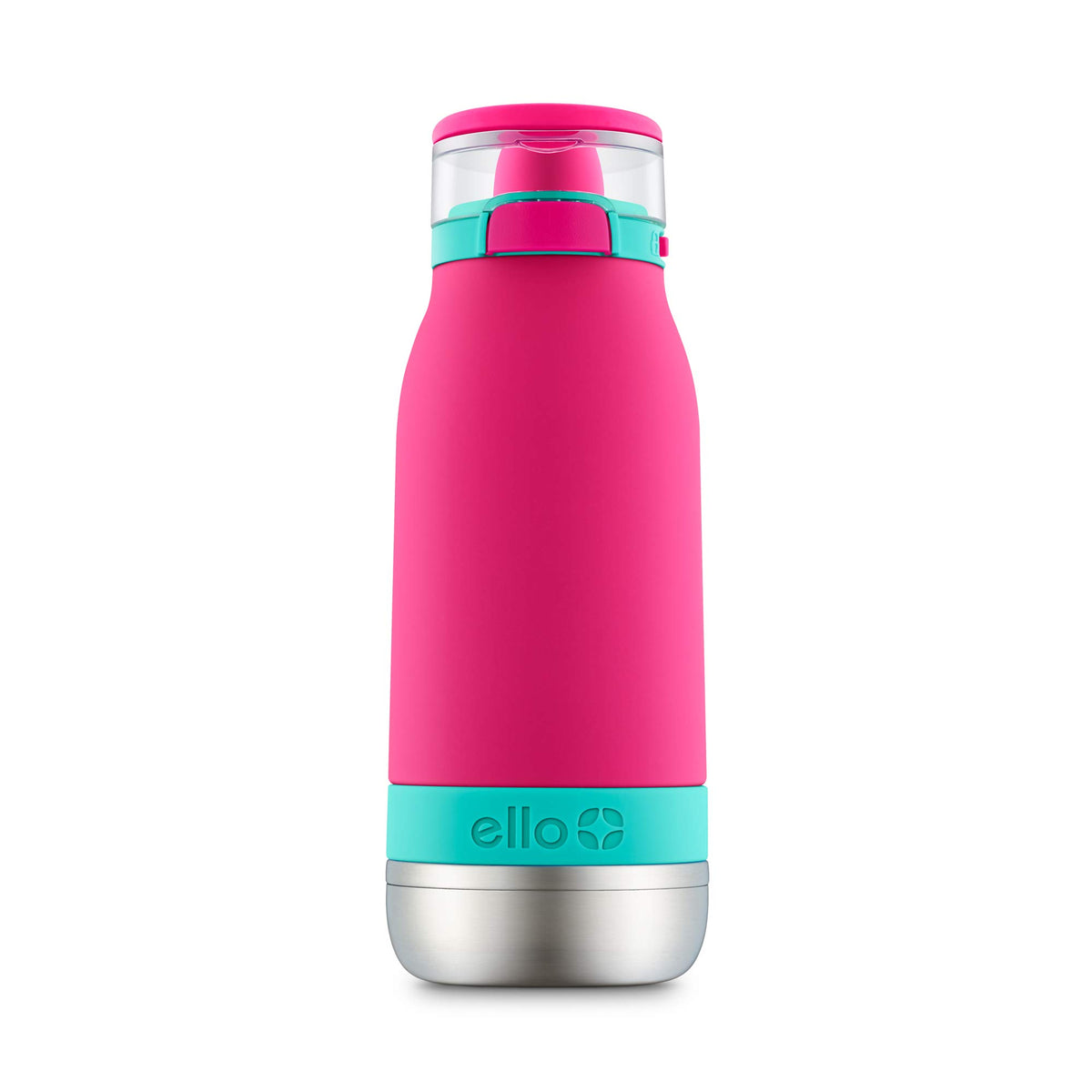Ello Emma 14oz vacuum insulated bottle keeps drinks cold on the go.