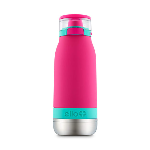Ello Emma 14oz vacuum insulated bottle keeps drinks cold on the go.